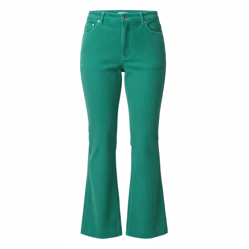 Victoria Beckham Emerald Flare Pants Size 8
